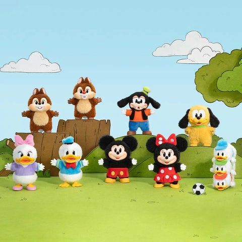 Mickey Family Cute Together Keychain Series Figures