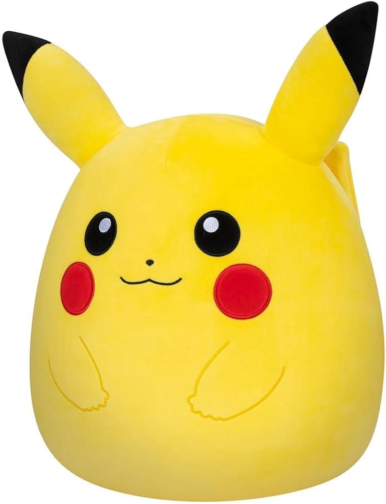 Squishmallow 10" Pikachu Pokémon Soft Yellow Lightning Tail Plush