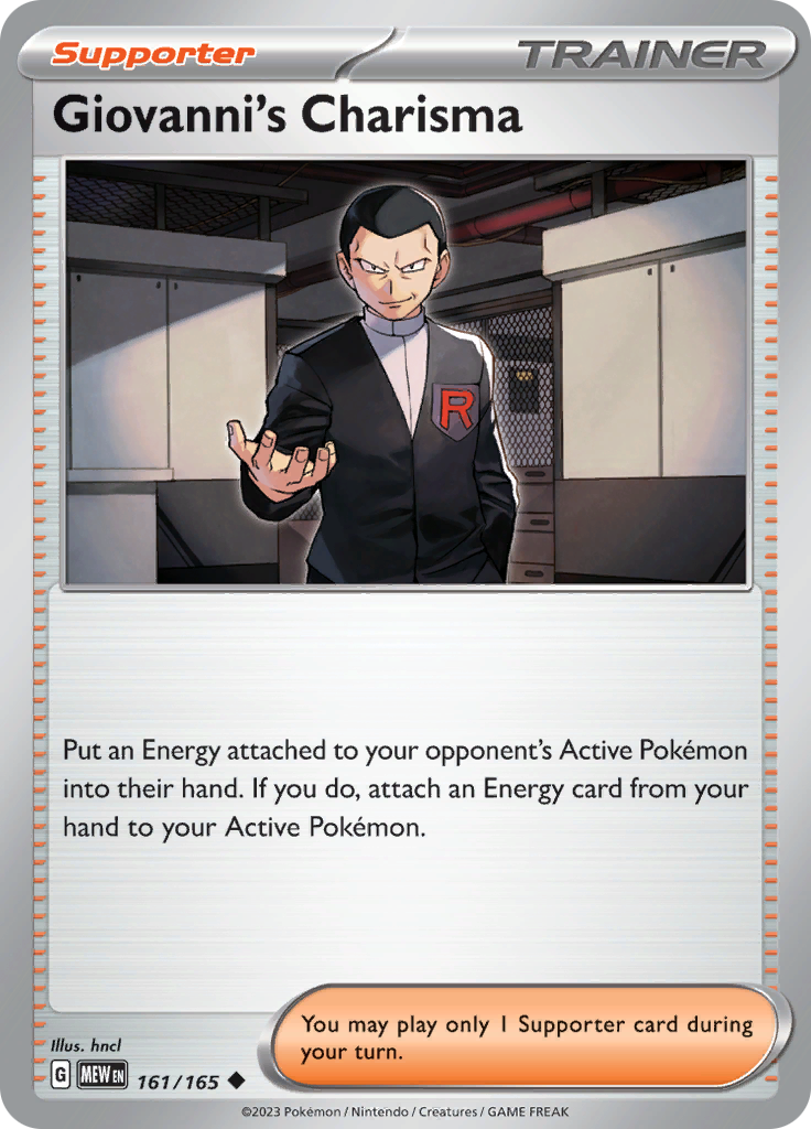 Giovanni's Charisma (161/165) [Scarlet & Violet 151]