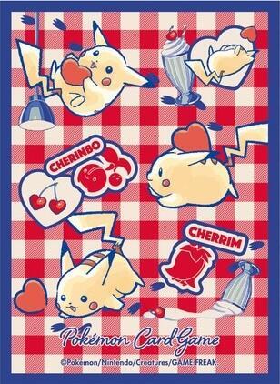 Pokemon TCG: Pokemon Center Japan Exclusive Card Sleeves - Pikachu and Cherrim (64-Pack) - Pokemon International Card Sleeves
