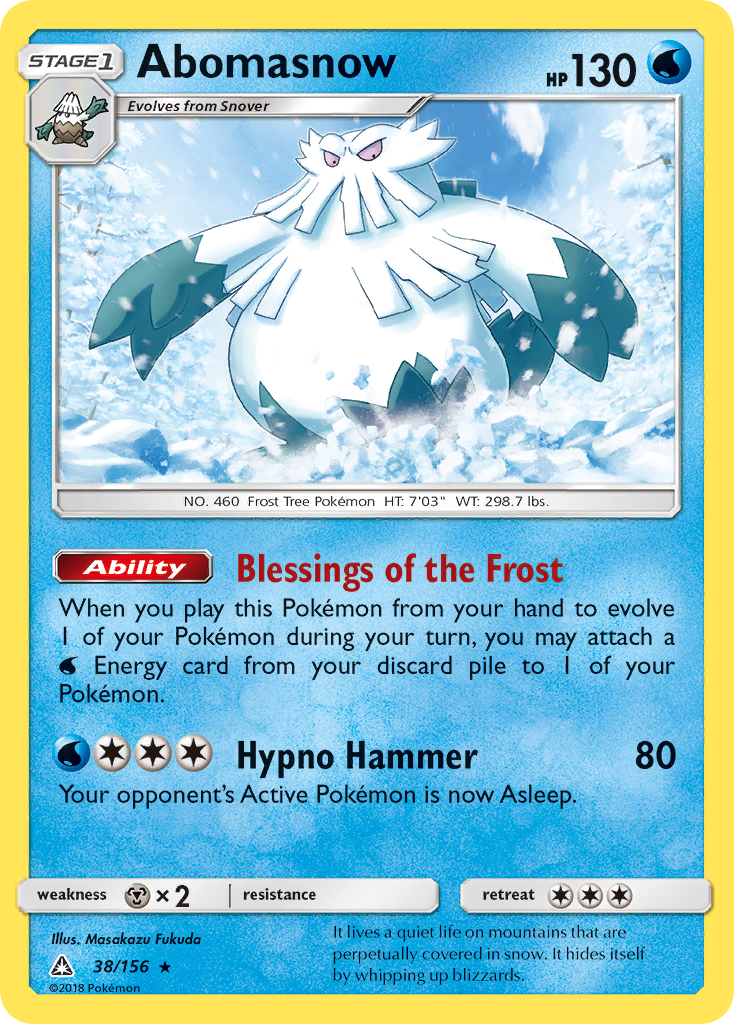 Abomasnow (38/156) [Sun & Moon: Ultra Prism]