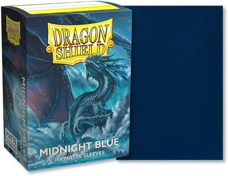 Dragon Shield 100 Standard Deck Protector Card Sleeves Matte Midnight Blue