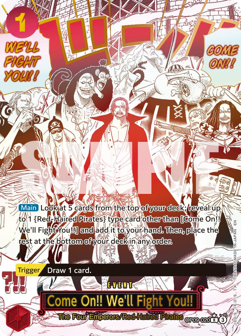 Come On!! We'll Fight You!! (Alternate Art) [Premium Booster -The Best- Vol. 2]