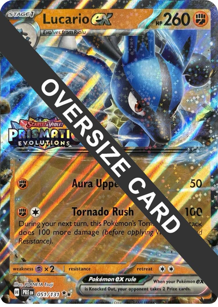 Lucario ex (051/131) (Prismatic Evolutions Stamp) [Scarlet & Violet: Prismatic Evolutions]