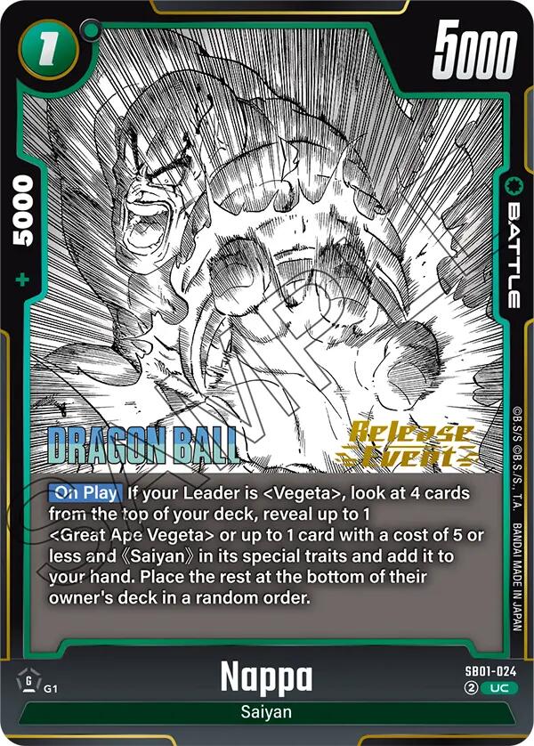 Nappa [Manga Booster 01 Release Event Cards]