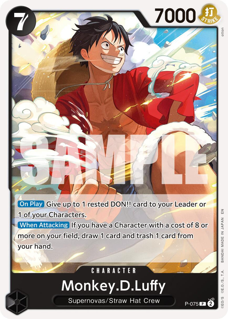 Monkey.D.Luffy (P-075) (Pirate Foil) [Premium Booster -The Best- Vol. 2]