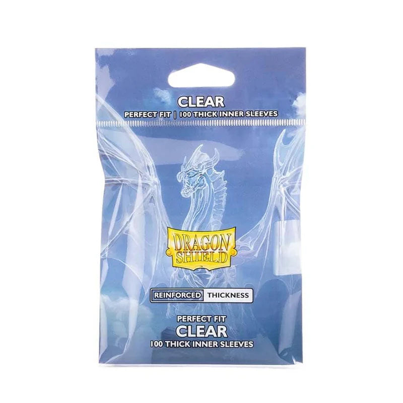 Dragon Shield: Perfect Fit 100ct THICK Inner Sleeves - Clear