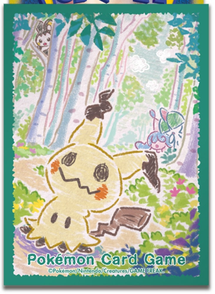 Pokemon TCG: Pokemon Center Japan: Crayon Mimikyu (64 Pack) - Pokemon International Card Sleeves