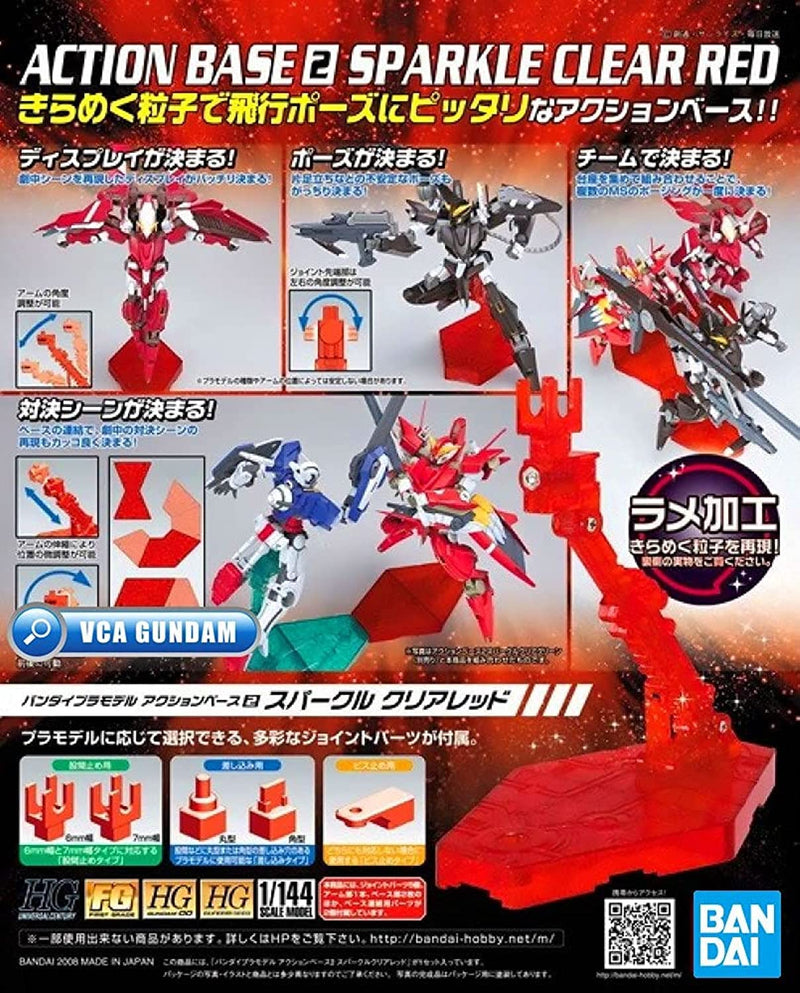 Action Base 1/144 2 Sparkle red Clear