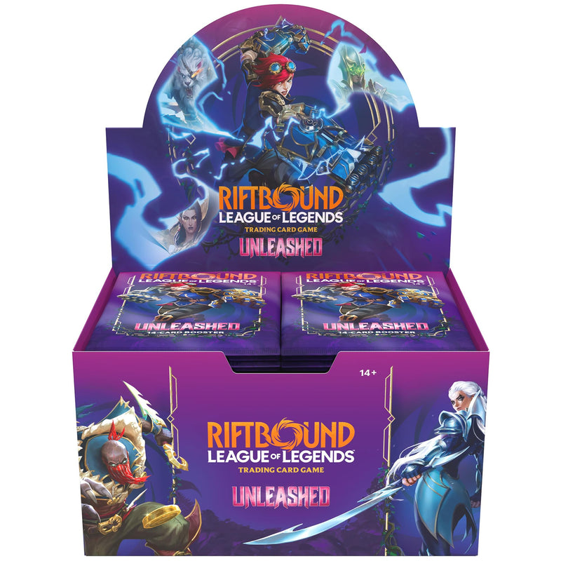 RIFTBOUND LEAGUE OF LEGENDS TCG UNLEASHED BOOSTER DISPLAY