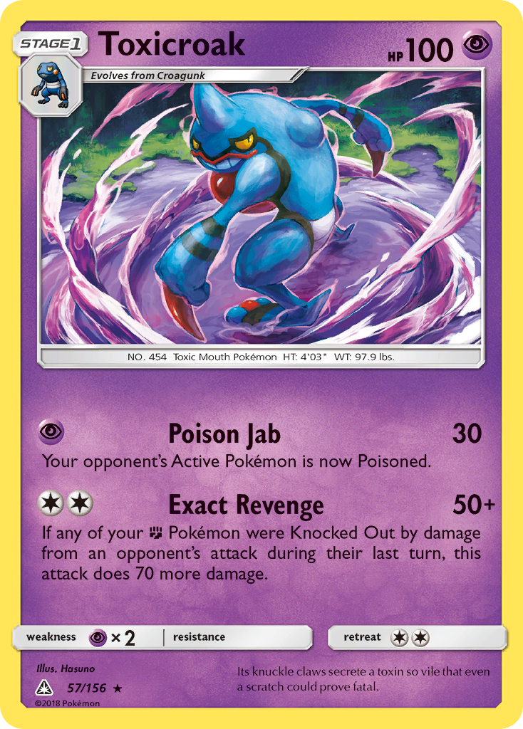 Toxicroak (57/156) [Sun & Moon: Ultra Prism]