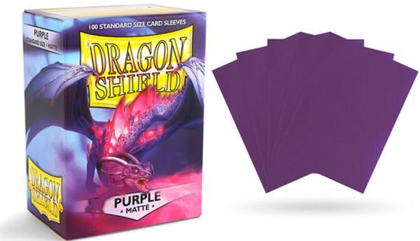 Dragon Shield 100 Standard Deck Protector Card Sleeves Matte Purple