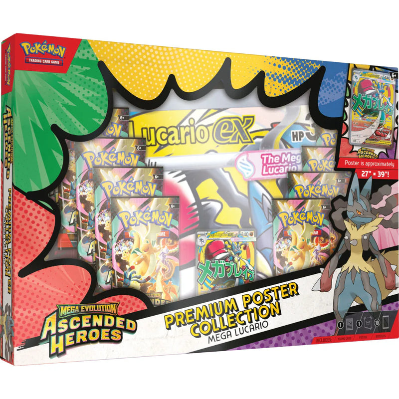 Mega Evolution - Ascended Heroes - Poster Collection - Mega Lucario ex / Mega Gardevoir EX