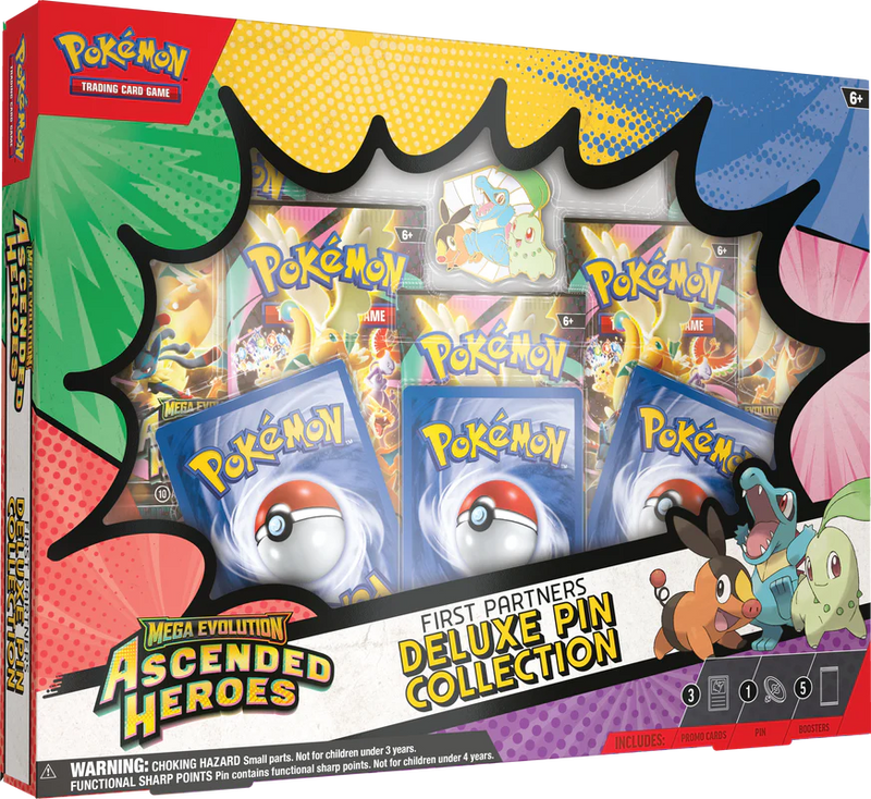 Mega Evolution - Ascended Heroes - First Partners Deluxe Pin Collection