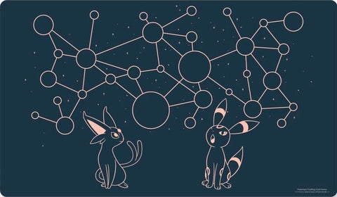 Pokemon Card Game TCG Playmat (Espeon & Umbreon Starry Constellations)