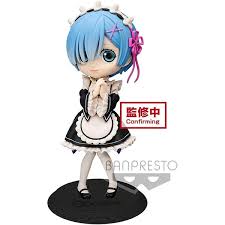 BANPRESTO Qposket Re Zero Rem Ram Figure Normal Color Set