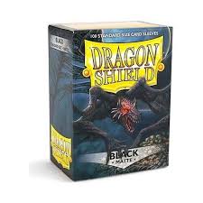 Dragon Shield 100 Standard Deck Protector Card Sleeves Matte Black