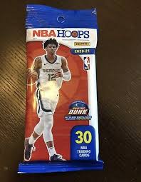 2020-21 Panini NBA Hoops Cello Fat Pack 30 Cards