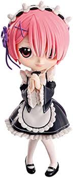 BANPRESTO Qposket Re Zero Rem Ram Figure Normal Color Set