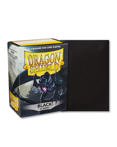 Dragon Shield 100 Standard Deck Protector Card Sleeves Matte Black