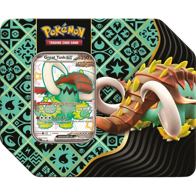 Pokemon Great Tusk Ex Tin